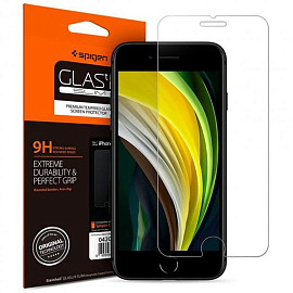 Защитное стекло для iPhone 7, 8, SE 2020, SE 2022 на экран Spigen Glas.TR Slim HD прозрачное
