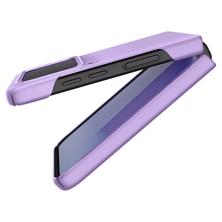 Чехол для Samsung Galaxy Z Flip 4 пластиковый ультратонкий Spigen Air Skin сиреневый