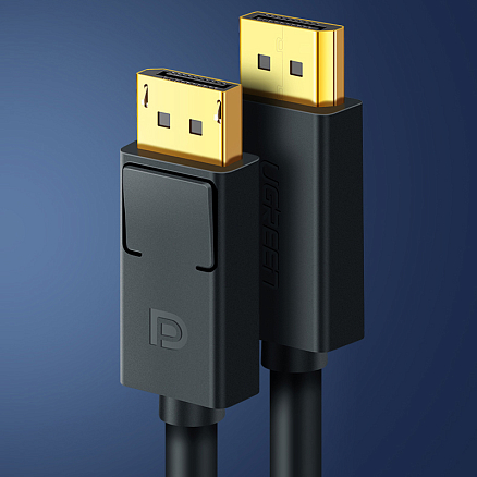 Кабель DisplayPort - DisplayPort (папа - папа) длина 2 м 4Kx2K 144Hz версия 1.2 Ugreen DP102 черный