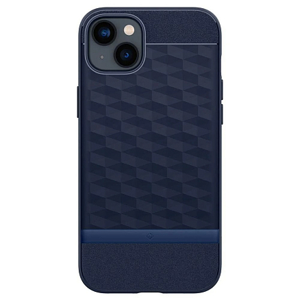 Чехол для iPhone 14 Plus гибридный Spigen Caseology Parallax MagSafe синий