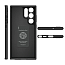 Чехол для Samsung Galaxy S22 Ultra пластиковый тонкий Spigen Thin Fit черный