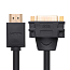 Переходник HDMI - DVI-I (папа - мама) 22 см Ugreen 20136 черный