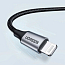 Кабель USB - Lightning для зарядки iPhone 2 м 2.4А MFi плетеный Ugreen US199 черный