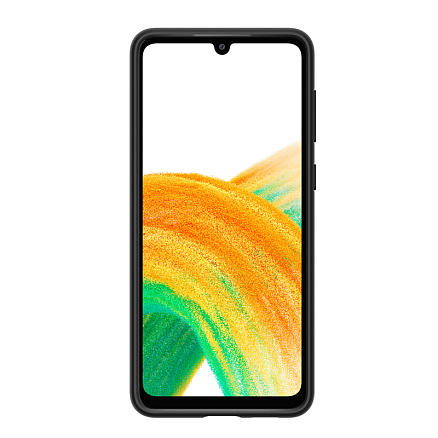 Чехол для Samsung Galaxy A33 5G пластиковый тонкий Spigen Thin Fit черный