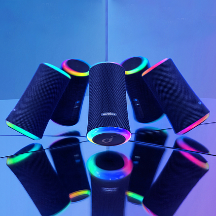 Портативная колонка Anker SoundCore Flare II с защитой от воды синяя