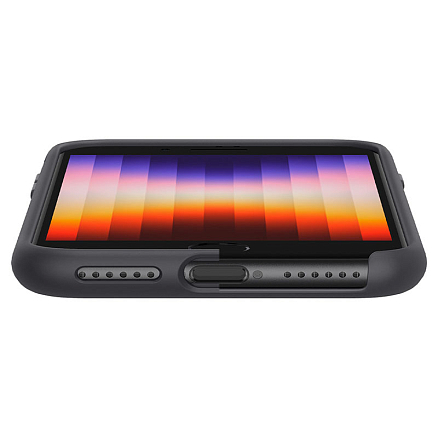 Чехол для iPhone 7, 8, SE 2020, SE 2022 силиконовый Spigen Silicone Fit черный