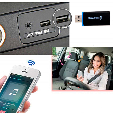Bluetooth аудио адаптер (ресивер) 3,5 мм в USB порт Comfast CF-118 V5.0