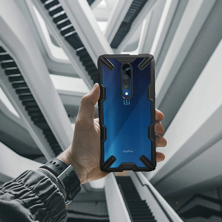 Чехол для OnePlus 7 Pro гибридный Ringke Fusion X черный