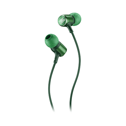 Наушники JBL Live 100 вакуумные с микрофоном зеленые