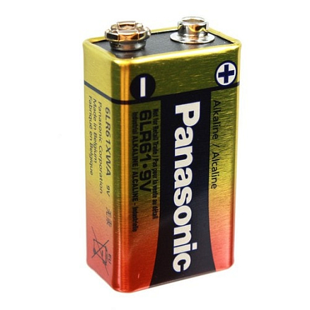 Батарейка 6LR61 9V (крона) Alkaline Panasonic Pro 1шт.