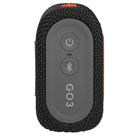 Портативная колонка JBL Go 3 с защитой от воды черно-оранжевая