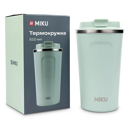 Термокружка Miku TH-MG-510 510 мл светло-зеленая