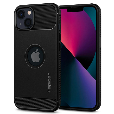 Чехол для iPhone 13 mini гелевый Spigen SGP Rugged Armor черный