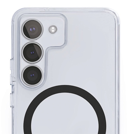 Чехол для Samsung Galaxy S24+ силиконовый VLP Puro MagSafe прозрачный