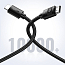 Кабель HDMI - HDMI (папа - папа) длина 1 м версия 2.0 4K 60Hz плетеный Ugreen HD119 черный