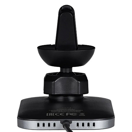 Держатель автомобильный на панель и в решетку обдува с беспроводной зарядкой MagSafe (быстрая) TFN MagAero Car черный