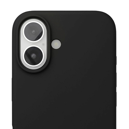 Чехол для iPhone 16 силиконовый VLP Aster MagSafe черный