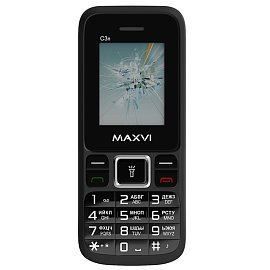 Мобильный телефон Maxvi C3n черный