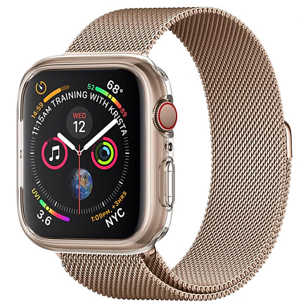 Чехол для Apple Watch 40 и 41 мм гелевый Spigen Liquid Crystal прозрачный