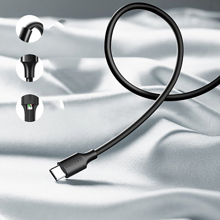 Кабель Type-C - USB длина 2 м 2.4A Ugreen US287-60118 (быстрая зарядка QC 3.0) черный