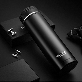 Термос (термобутылка) с ситечком для заварки Richeng Triumph 500 мл черный