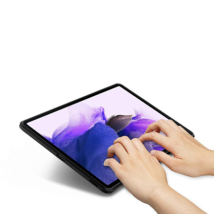 Чехол для Samsung Galaxy Tab S7 FE 5G 12.4 T730, T736B гибридный для экстремальной защиты Spigen Tough Armor Pro темно-серый