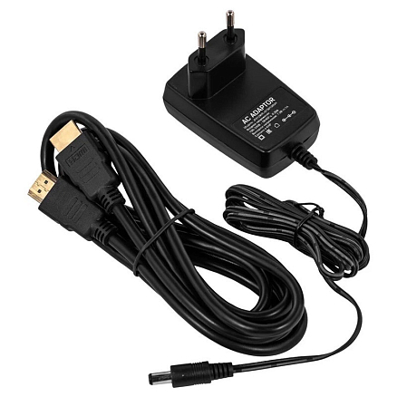 Игровая приставка Dinotronix MixHD 8/16Bit 450 игр с двумя беспроводными геймпадами черная