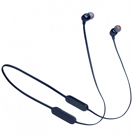 Наушники беспроводные Bluetooth JBL Tune 125BT вакуумные с микрофоном и пультом синие