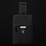 Рюкзак однолямочный WiWU Odyssey Cross Body с отделением для планшета и USB портом черный