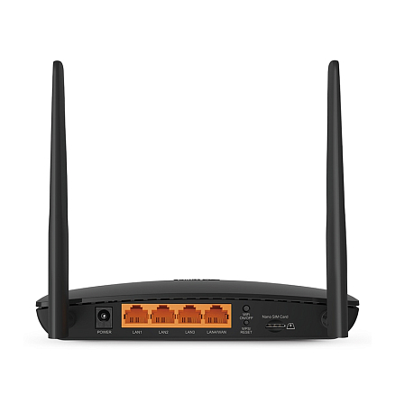 WI-FI маршрутизатор (роутер) 2.4 ГГц 4G LTE TP-Link TL-MR6400 черный