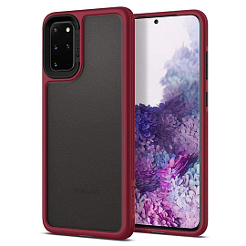 Чехол для Samsung Galaxy S20+ гибридный Spigen Сyrill Color Brick бордовый