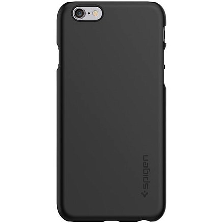 Чехол для iPhone 6, 6S пластиковый тонкий Spigen SGP Thin Fit черный