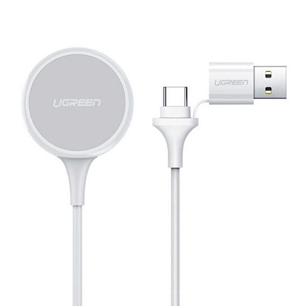 Беспроводная зарядка для Apple Watch магнитная MFi Ugreen CD177 белая