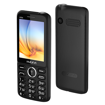 Мобильный телефон Maxvi K15n черный