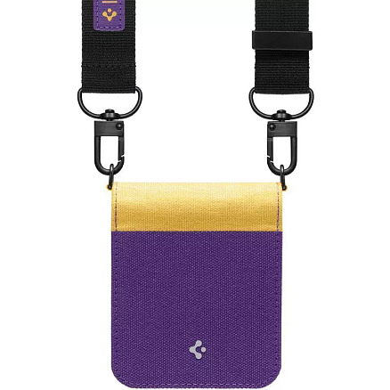 Чехол для Samsung Galaxy Z Flip 4 Spigen Compoty желто-фиолетовый