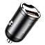 Зарядное устройство автомобильное с USB входом 5A 30W и разъемом прикуривателя Baseus Tiny Star Mini (быстрая зарядка QC 4, PD) серое