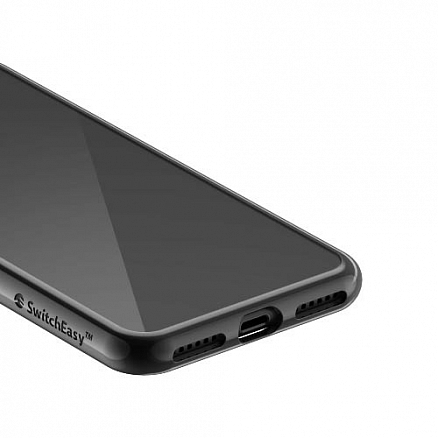 Чехол для iPhone 7, 8 гелевый SwitchEasy Flash прозрачный серый