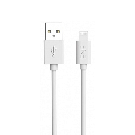 Кабель USB - Lightning для зарядки iPhone 1 м 2.4А Atomic Energeek-Connect белый