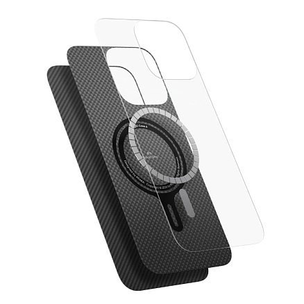 Чехол для телефона Pitaka Ultra-Slim для iPhone 16 (черный)