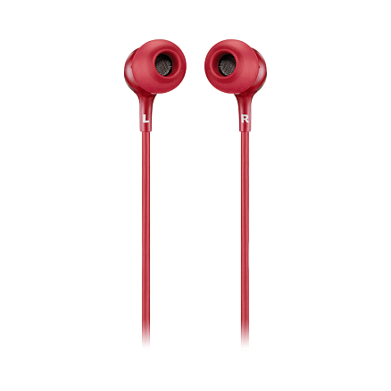 Наушники JBL Live 100 вакуумные с микрофоном красные