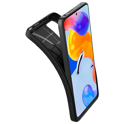 Чехол для Xiaomi Redmi Note 11 Pro, 11 Pro 5G гелевый Spigen Liquid Air матовый черный