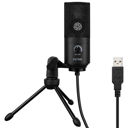 Микрофон для стрима Fifine K669B черный