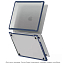 Чехол для Apple MacBook Air 13 (2018-2019) A1932, (2020) А2179, M1 (2020) A2337 гибридный WiWU iShield TPU Frame прозрачно-синий