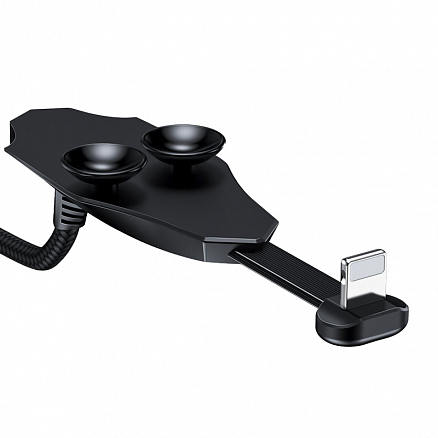 Кабель USB - Lightning для зарядки iPhone 1,2 м 2.4А игровой плетеный Baseus Colorful черный