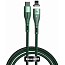 Кабель Type-C - Lightning для зарядки 1 м 20W магнитный плетеный Baseus Zinc (быстрая зарядка PD) зеленый