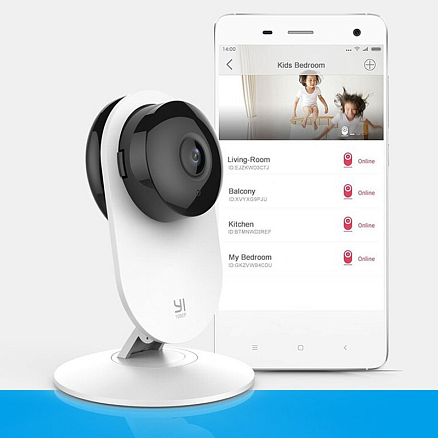 IP камера видеонаблюдения Xiaomi MiJia YI 1080p белая