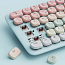 Клавиатура беспроводная Bluetooth Ugreen Fun KU101-15227 механическая с подсветкой розовая