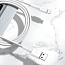 Кабель USB - Lightning для зарядки iPhone 1 м 2.4А Baseus Mini белый