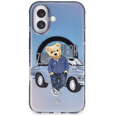 Чехол для iPhone 16 гибридный Zuck Bear California Cool Automobile