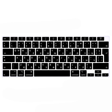Накладка на клавиатуру защитная для Apple MacBook Air 13 (2020) А2179 EU (русские буквы) черная